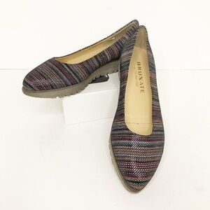Brunate multicolored, wedge shoe
